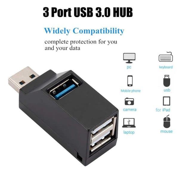 3-Port USB Hub 3.0 Expansion Type-C to USB Multi Split Adapter Multi Port Hub USB 3.0 2.0 for PC Computer Accessories CL240905