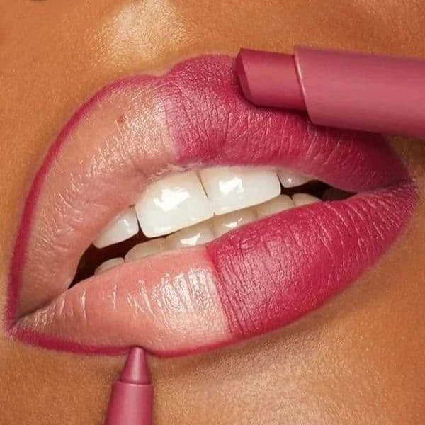 Matte velvet double-sided lip pencil waterproof durable contour 3D lipstick pen lipstick makeup W240904