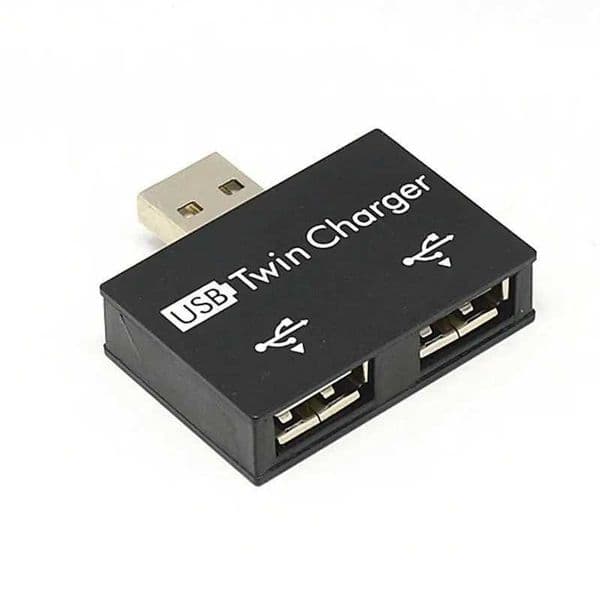 USB 1/2 charging data interface splitter dual port USB current expansion OTG head hub adapter CL240905