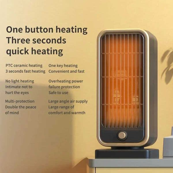 Cartoon mini desktop heater cute household electric heater European/American /Japanese standard etc vertical type M240905