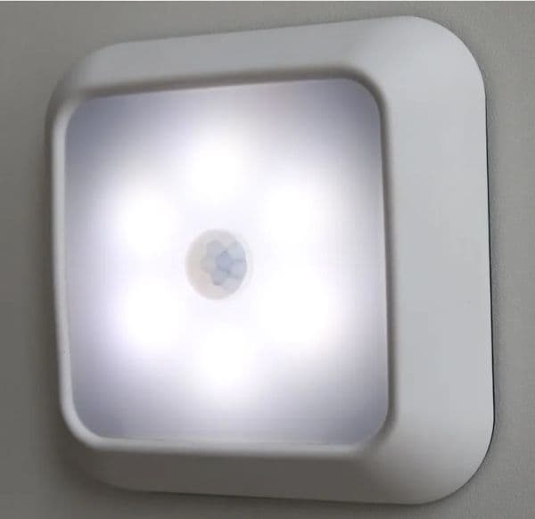 Motion Sensor LED Night Light, Battery Operated Stick-on Wall Lamp for Closets, Cabinets, Stairs 978 LL