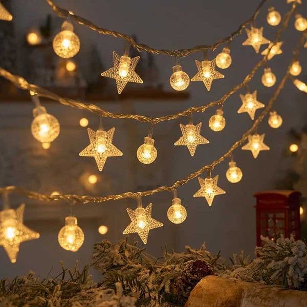 USB/Battery Box LED Ball Garland Lights Fairy String Outdoor Lamp Home Room Christmas Holiday Wedding Party Lights Decoration Y240906