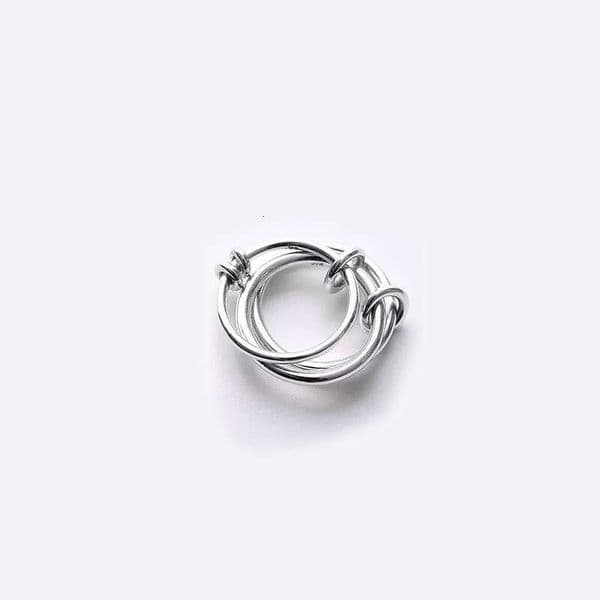 Designer Halley Gemini Spinelli Kilcol Band Rings Gothic Style Silver Plated Tungsten Ring Gift