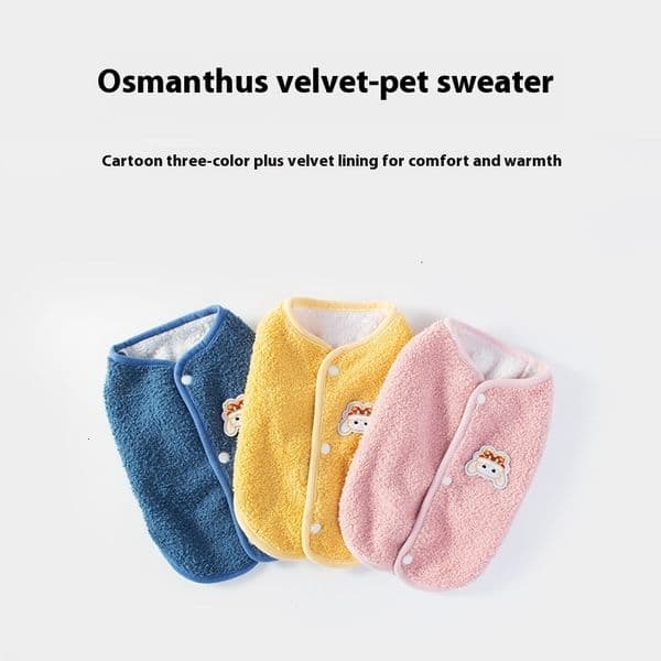 Comfortable Pet Cardigan for Small Dogs and Cats - Ideal for Spring and Autumn Wear