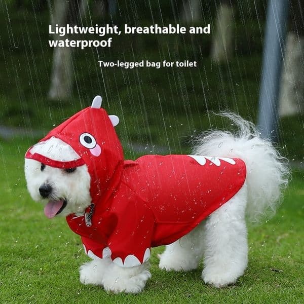 New Dinosaur Shaping Clothes Dog Raincoat Bibear Teddy corgi Dog Clothes Dog Clothes