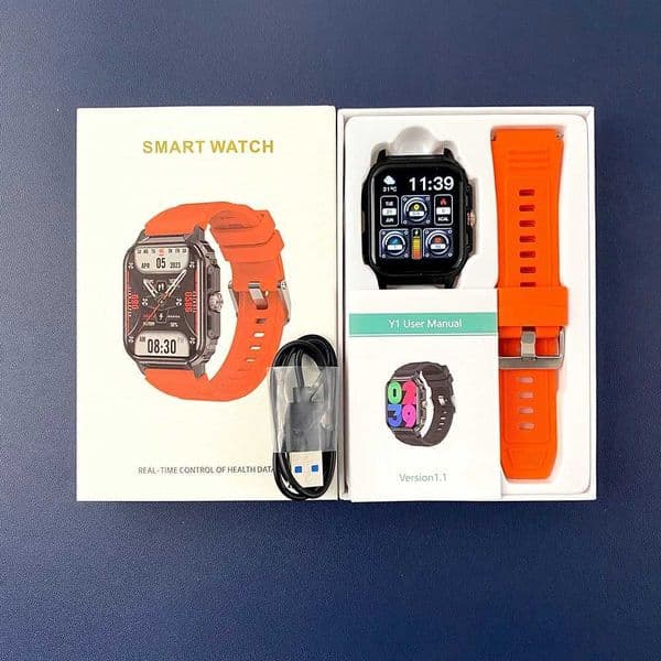 Fashion Smart Watch Y1 Outdoor Sports Waterproof And Anti Fall MenS Adventure Smart Bracelet Compass BT Call M240907