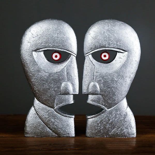 Resin Decorative Figurines The Division Bell Head Statue Sculpture Ornaments Home Abstract Figure Living Room Desktop Decoration 240905