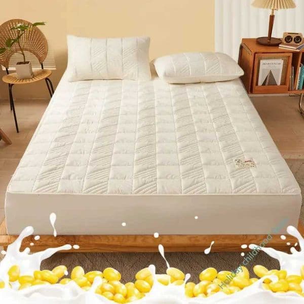 Cotton thick bedding mattress cover antibacterial mattress protective cover top soft cushion bedding not including pillowcase W240907
