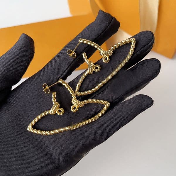 Fashion Jewelry Designer Earrings stainless steel High Quality Jewelry Classic hoop For Girls Daily Fashion Wear New Metal Earrings