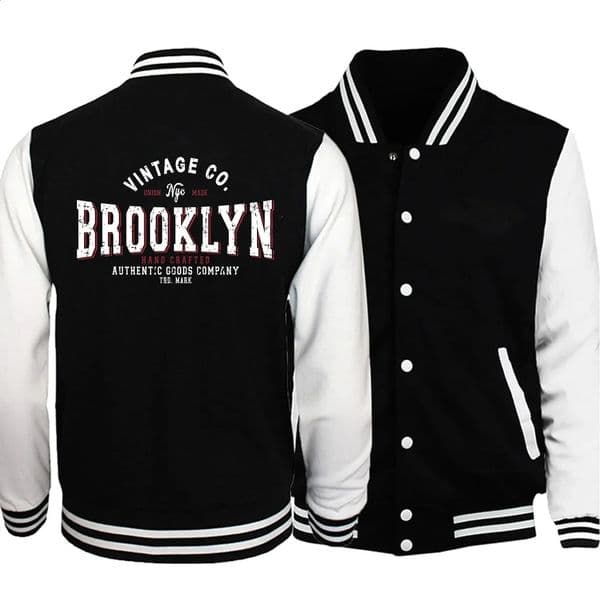 York Brooklyn Jacket Sportswear Womens Coat Cool Baseball Uniform Jacket Couple Printed Cardigan Top 240906