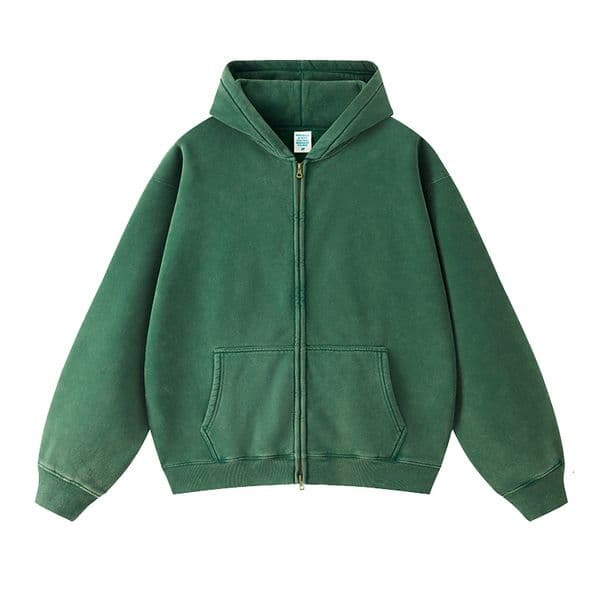 Designer Hoodie Jacket Tracksuit Men Polo Veste Coat Men's Hoodies Sweatshirts Wholesale Streetwear Heavyweight Oversized No String Zip Up Vintage Acid Wash Mens