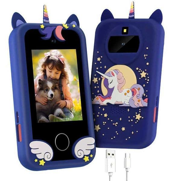 Childrens smartphones touch screens learning toys high-definition dual cameras mobile music players drawing games early education toys birthday gifts W240907