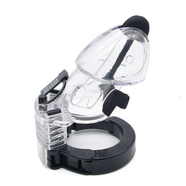 Second generation electric shock chastity cage for men with adjustable snap ring chastity lock CB cage adult product A324
