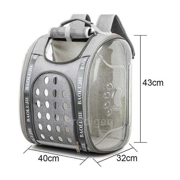 Pet Shoulder Bag Cat Carrier Outdoor Travel Breathable Handbag Puppy Kitten Transparent Portable Shoulder Strap BagXJ240907