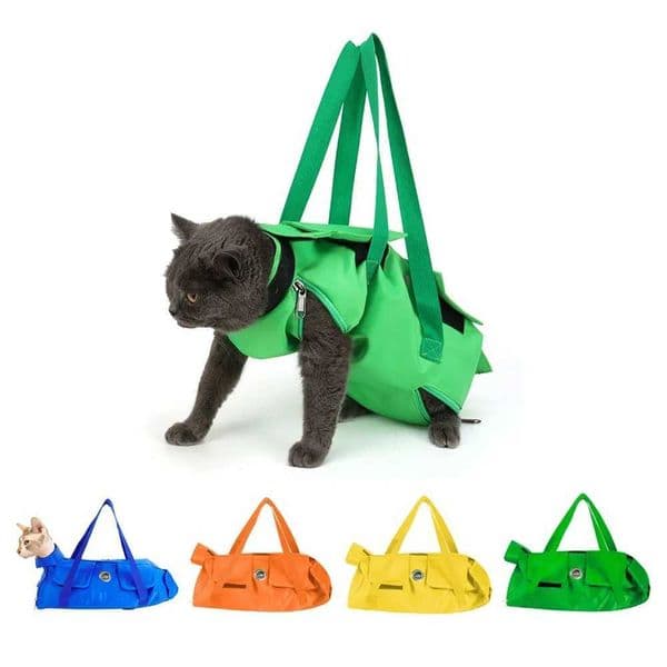 Small Animal Carriers Pet Bags Portable Folding Carriers Soft Cat Backpack Anti-scratch Special Fixation Cat Nail InjectionsXJ240907