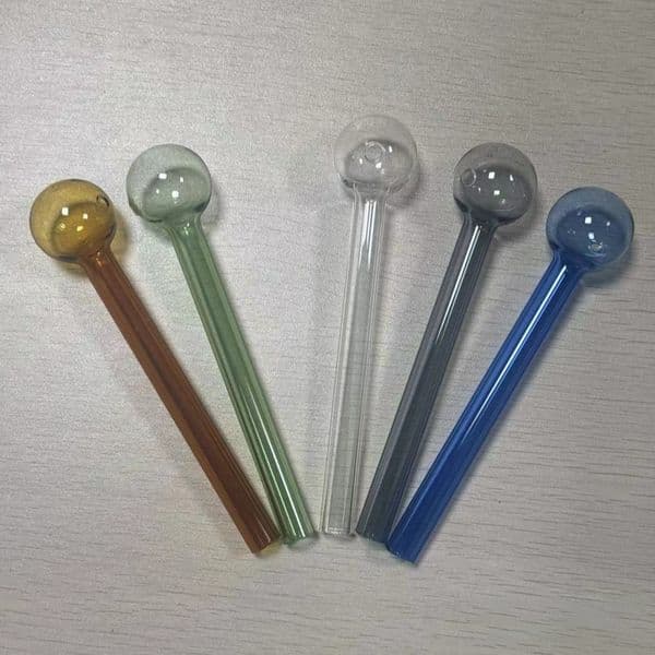 Usa-Stocked Multicolor 4 Inch/6 Inch Glass Pipe Oils Tool Kit With Pyrex Design For Dry Herbs B2 thumbnail 2