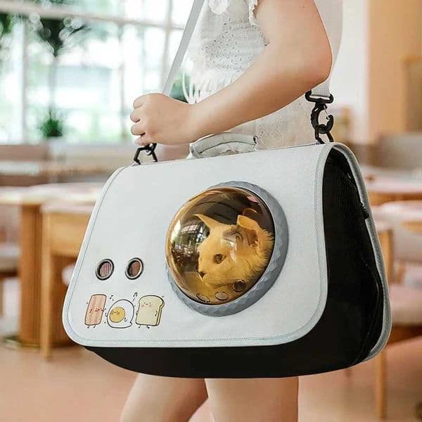 Pet Portable Space Capsule Carrying Cat Bag Portable Foldable Shoulder Bag Outdoor BackpackXJ240907