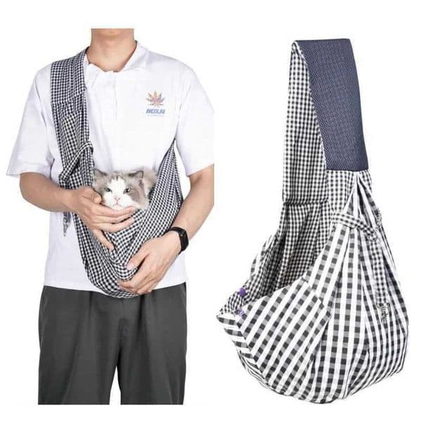 New Foldable and Portable Outdoor Chest Cat Backpack Shoulder Crossbody Dog Pet Comfortable and Breathable Large Capacity BagXJ240907
