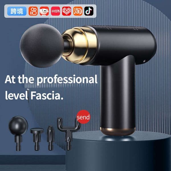 Cross border fascia gun rechargeable fitness relaxation impact gun muscle neck membrane gun electric massager MINI fascia gun