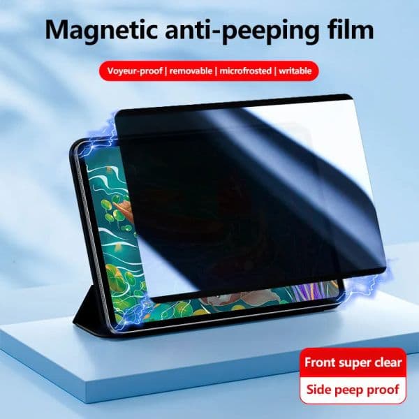 Magnetic Privacy Screen Protector Film For Samsung Galaxy Tab A9 Plus S9FE S9 S8 S7 11" S6 Lite A8 S9 FE Plus S7 FE S8 Plus 12.4 inch Like Paper Anti-peep PET Film Removable