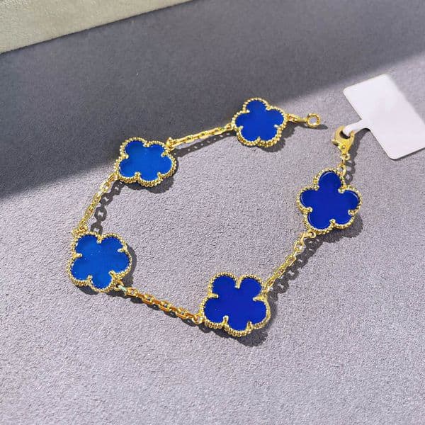 Designer Bracelets Classic Clover Bracelet Fashion Five Flower for Mans Womans Gold Silver Optional 19 Styles Classic Multicolor Options thumbnail 2