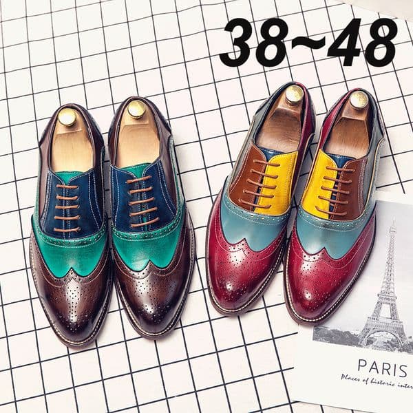 Mens Handmade Dress Designer Bullock Leather Fashion Wedding Italy Office Party Brand for Men Loafers Male Shoes 48 7eed