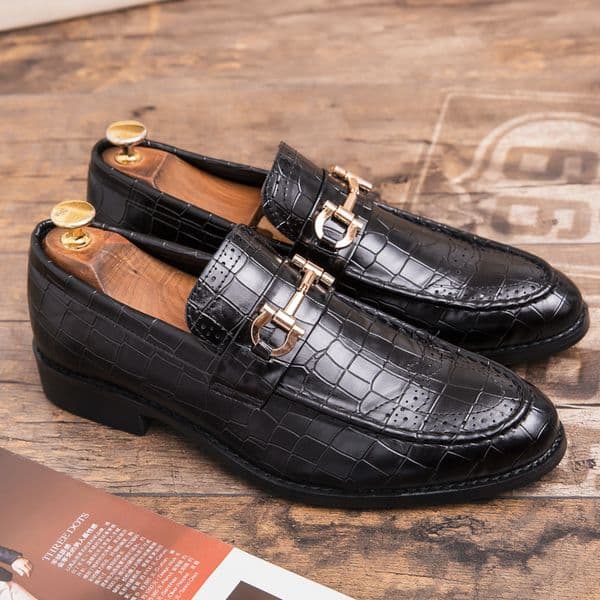 Dress Suit Wedding Loafers Slip on Formal Shoes Casual Business Shoe Men Leather Oxfords Zapatos Hombre
