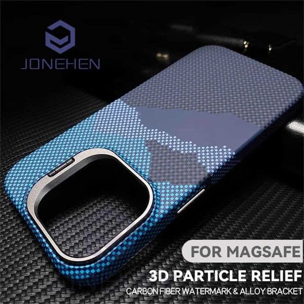 Luxury Matte Carbon Mganetic Slim Case For Stand Len Cloud Patterned Personalized Cover For iPhone 13 14 15 16 Pro Max M240914