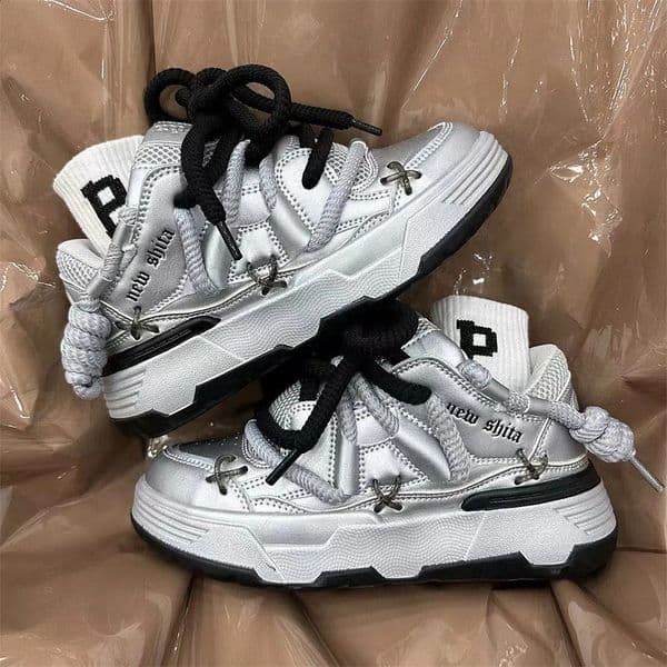 ly womens bread shoes wide soled couple unisex short and chubby sneakers hip-hop sneakers 41 42 44 250226BJ