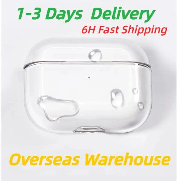 USA Stock for airpodspros 3 with with noise canceling airpodspro2 pro 2 air 4 5 earphones bluetooth headphone TPU Protective Cover Wireless Headphones Charging Case