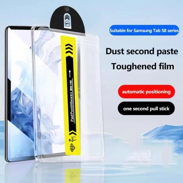 Clear Tempered Glass Screen Protector For Samsung Galaxy Tab S8 S7 S9 A9 Plus 11inch S9 FE 10.9 S9Plus S9 FE Plus 12.4 inch With Dust Free Install Kit