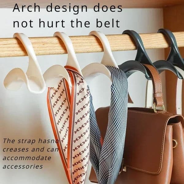 New Durable Bag Rack Holder Home Closet Hat Silk Scarf Shawls Purse Handbag Storage Arched Hanger Hook wall shelf