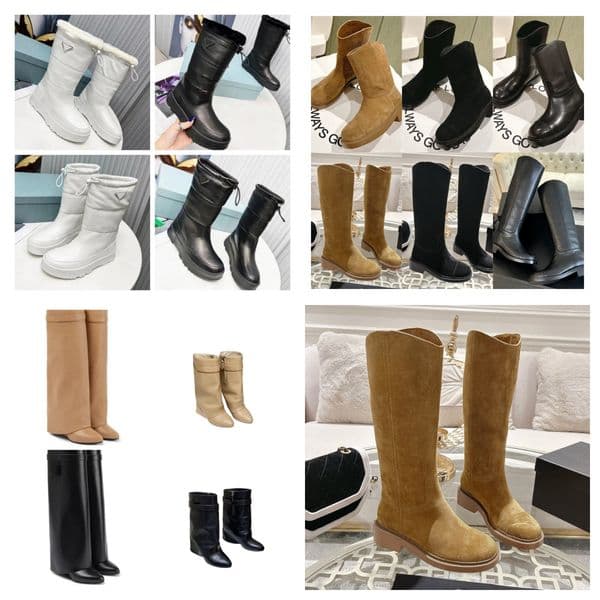 Boots Classic Long Boot High Boot Paris Fashion Women Boots Suede Fall Winter Booties Outdoor Warm Shoes Casual Shoes 19993