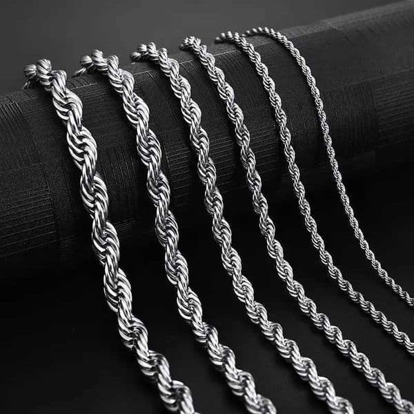 2026 New Chain For Man 925 Sterling Woman Necklace Silver 2/3/4Mm 16-24 Inches Rope Necklace Men Women Fashion Punk Wedding Party Gifts Jewelry Crystal Designer