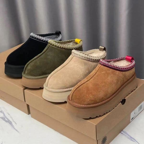 Snow Mini Boots Women Tazz Tasman Slippers Chestnut Sand Mustard Seed Beige Winter Wool Ankle Boots