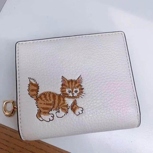 Designer Bag Everyday Cartoon Pattern Short Wallet Short Wallet Wallet Women's Zipper Wallet