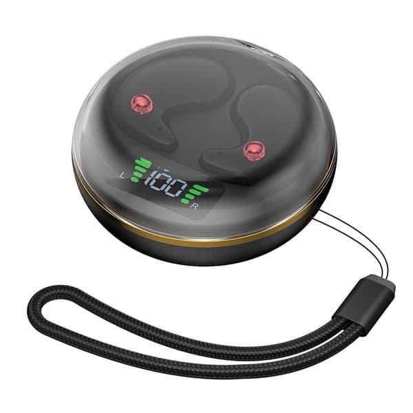 New BY8 Bluetooth Earbuds Wireless TWS Sleeping earphones Earbuds Mini Portable Digital Display with Silo headphone