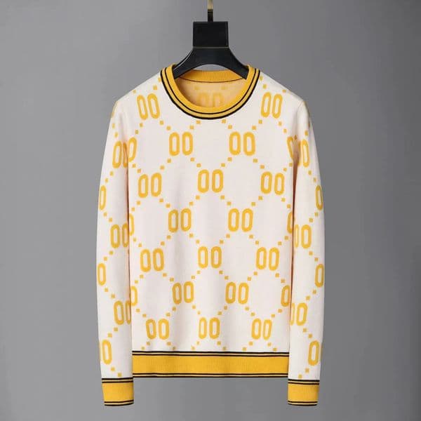 Fashion Mens Designers Sweaters Pullover Long Slve Sweater Knitwear Blue Black Clothing Q260526 Q260609