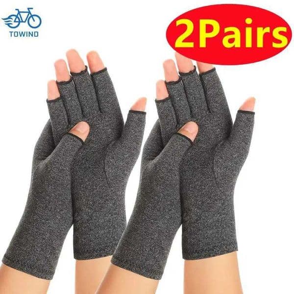 2 pairs of arthritis gloves touch screen gloves anti arthritis treatment compression gloves joint pain relief winter warmth gift CL240921