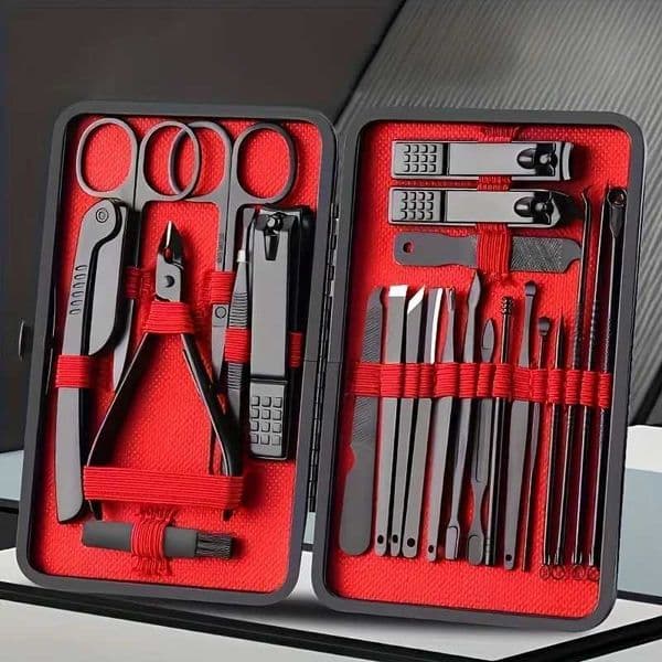 Luxury 18 maquillaje Pcs Nail Tool Stratum Corneum Clipper And Cutter Set Professional Foot Repair Travel Beauty M240921 Free Shipping