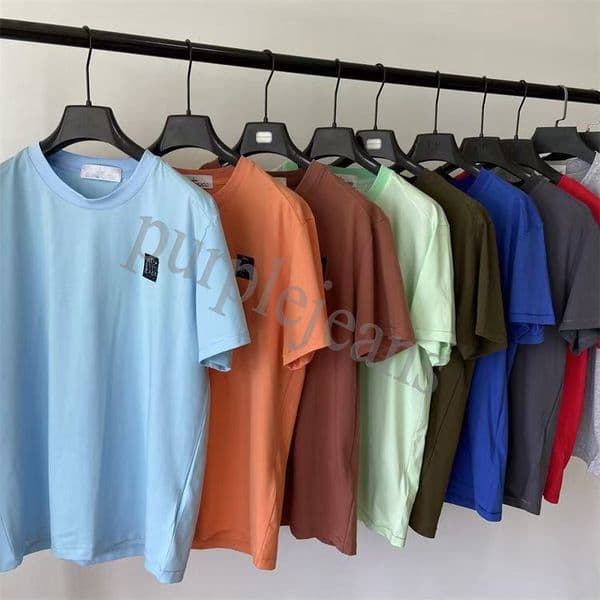 2023 T Shirt Mens Womens Designer T-shirt Stones printing Islands Shirt Washed Old Vintage Arm Sleeve Logo Tshirt clothing