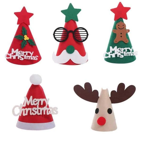 Santa Claus Christmas Hat Christmas Decorations 2024 Party Hat Festive Supplies Xmas Celebration Decoration for Families Y240921