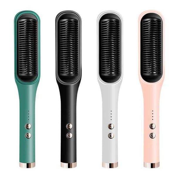 Straight hair brush quick Ptc ceramic heating hot air comb portable heating brush straight hair salon for home and travel Y240923