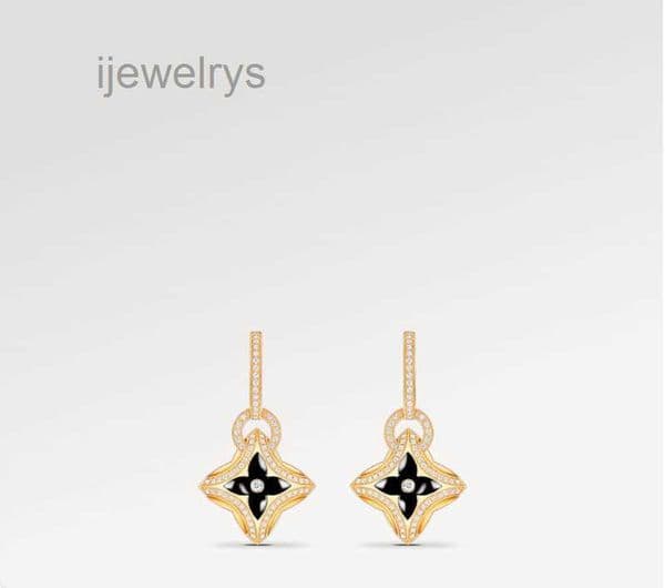 Designer Jewelrys With Box Designer Classic Flower Diamond Earrings for Women 18K Gold Plated Never Fade Girls Studs Earring Birthday Christmas Jewelry