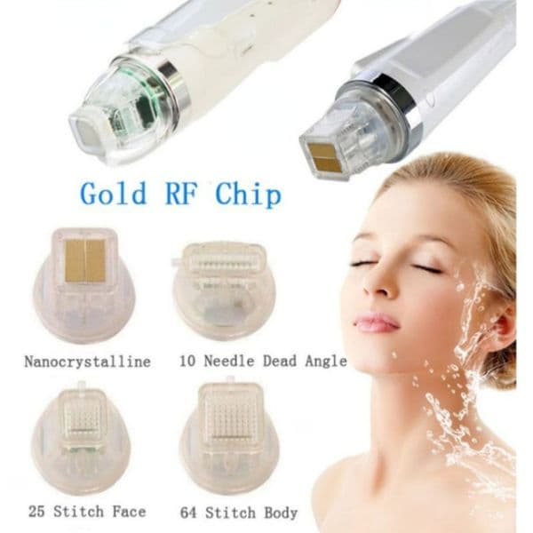 2024 Rf Equipment Disposable Replacement Gold Head Micro Needle Cartridge Tips For Fractional Machine Microneedling Skin Care Wrinkle Remova638