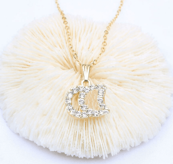 Designer Simple For Women Pendant Necklace Trendy Rhie Plated Sier Jewelry Double Letter Solid Color Dia Necklaces Wedding Zh194 H4 With Box