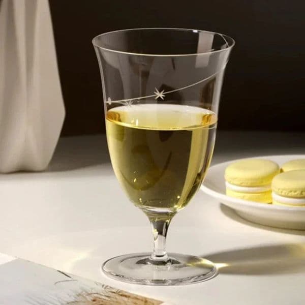 Hand carved crystal glass star track flower and fruit juice cup household lamp y sweet wine highfoot 240923