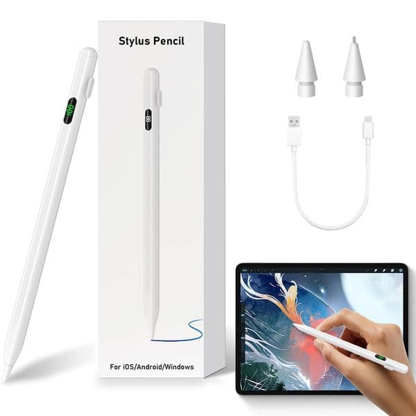 Stylus Pens For iPad Apple Pencil Universal Touch Pen For Xiaomi HUAWEI IOS Lenovo Magnetic Tilt Sensitive Palm Rejection Active Pencil With Digital Power Display