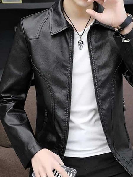 TRAF Plush Leather Jacket For Men 2024 New Autumn And Winter Season Plush Jacket Fashionable And Versatile Leather JacketX240924