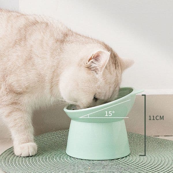 Pet Food Tilt High Bottom Neck Protector Antichoking and Cat Water Bowl Antidumping Dog Feeding Supplies